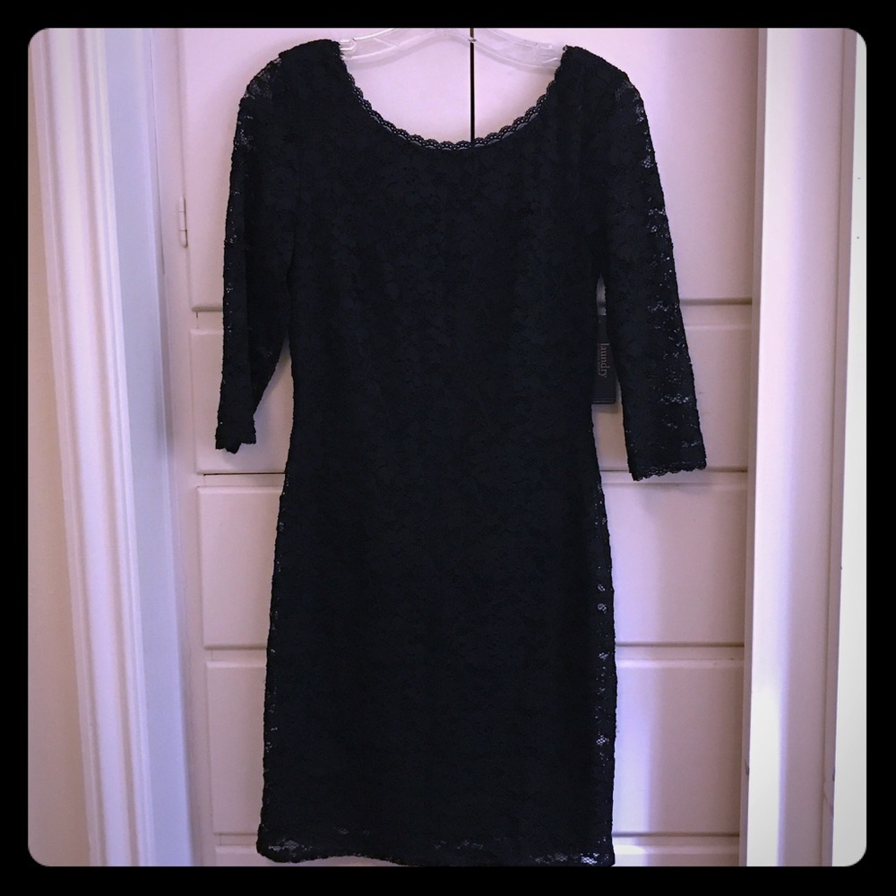Laundry Black Lace Dress